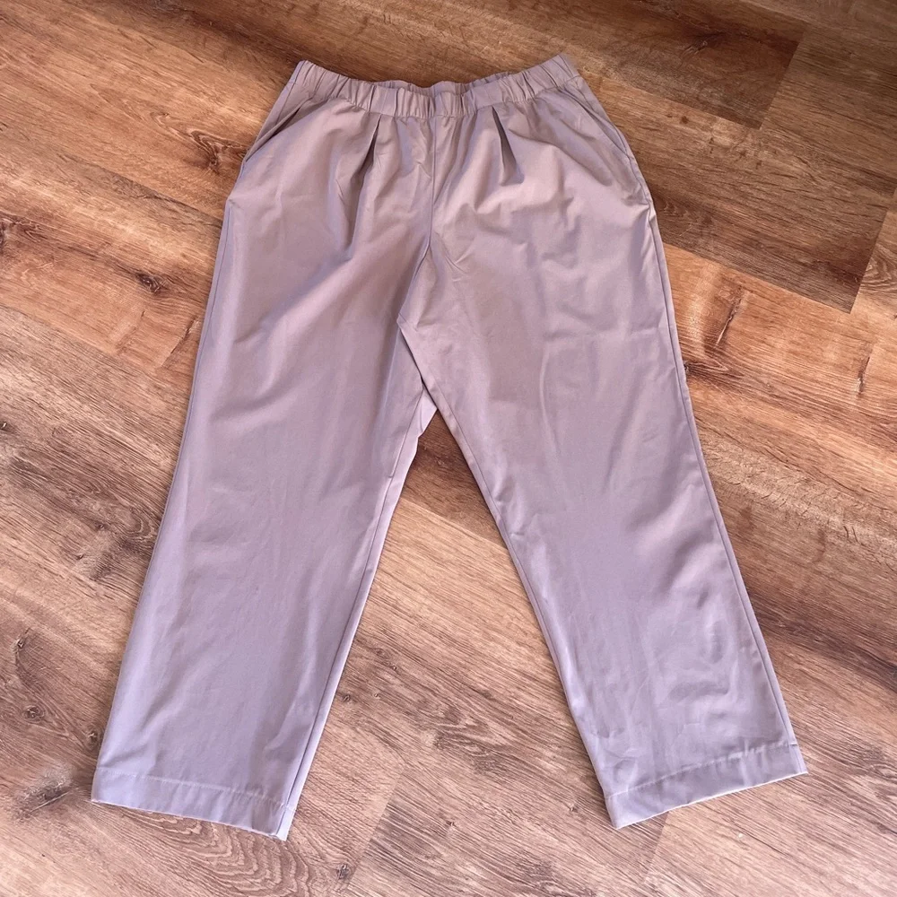 Varley Womens Alana Slim Tapered Cuff Pants‎ Size Large Athleisure Pull On